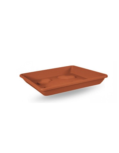 Sottovaso quadrato 42cm TERRACOTTA