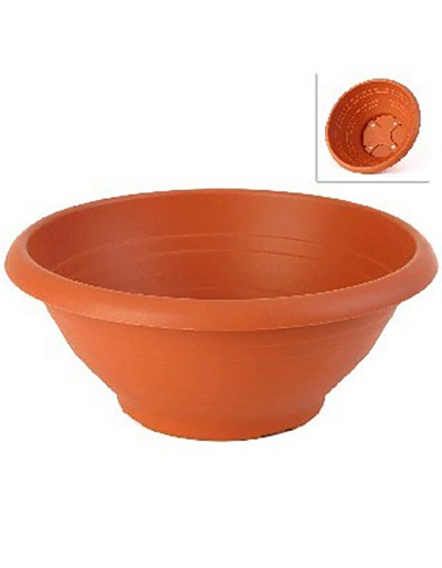 Belschaal 60cm terracotta kleur