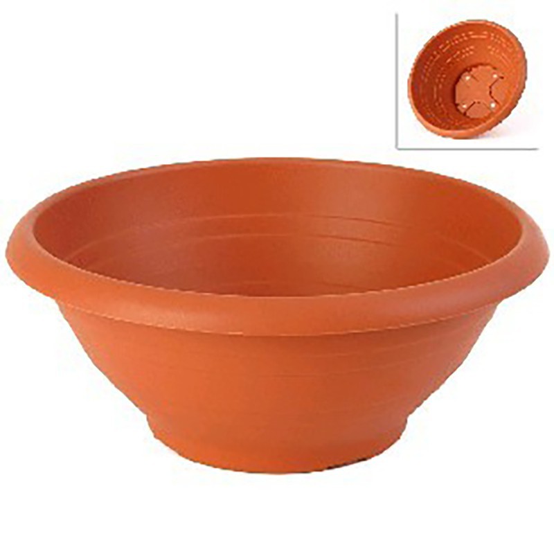 Belschaal 60 cm terracotta kleur