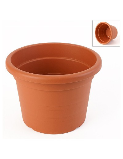 Vaso de cilindro de 50 cm TERRACOTTA de diâmetro