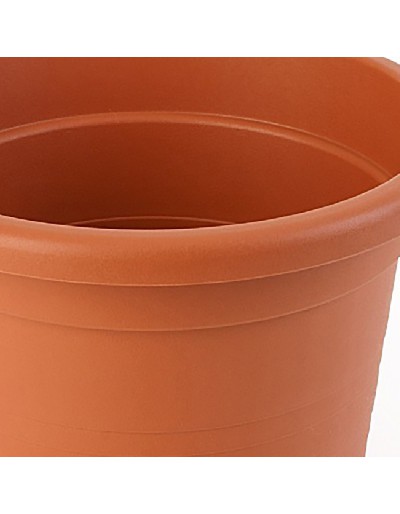 Cilindrische vaas 50 cm terracotta