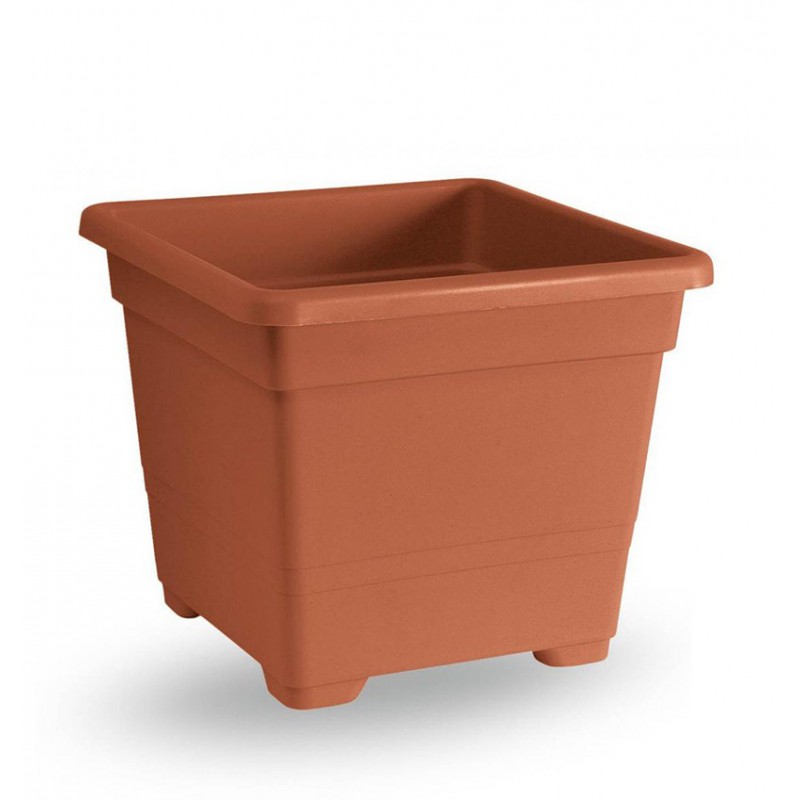 Square vase 32 cm TERRACOTTA Square vase 32 cm TERRACOTTA