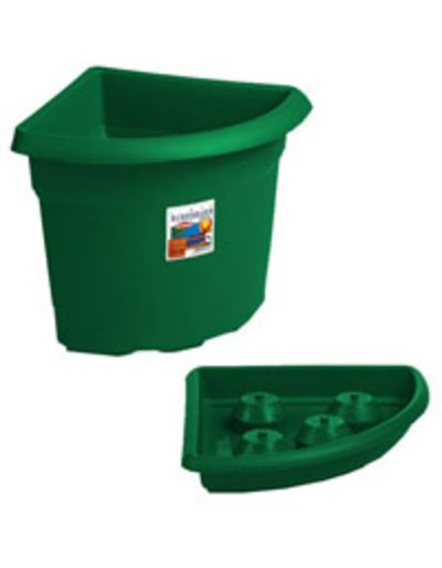 Corner Planter 45 cm green