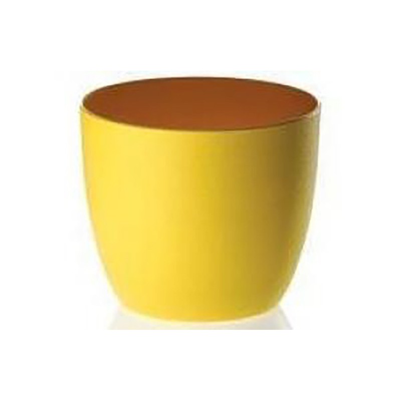 COPRIVASO MILANO 13 cm GIALLO COPRIVASO MILANO 13 cm GIALLO