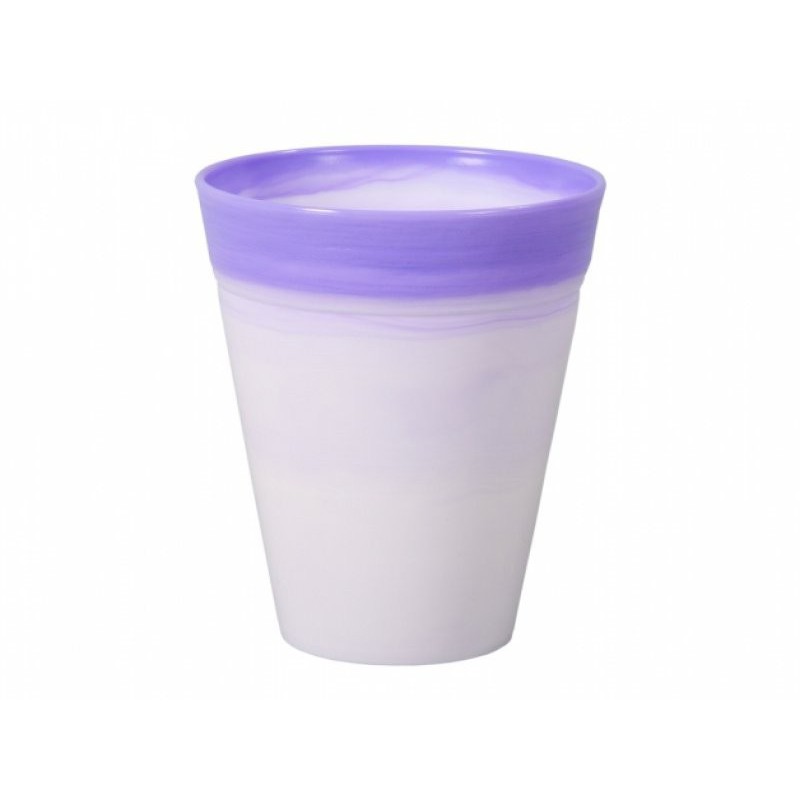 Vase dante 14 cm blanc lilas