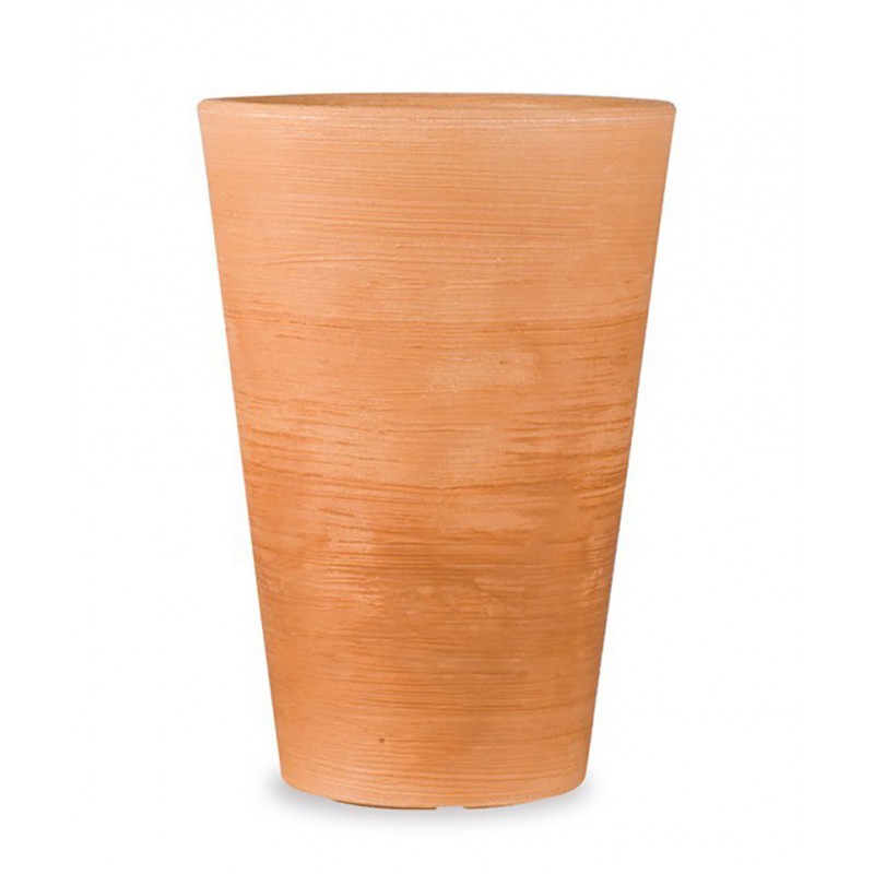 LILIUM VASE ELONGATED CONE H75 ANT. Brown LILIUM VASE ELONGATED CONE H75 ANT. Brown