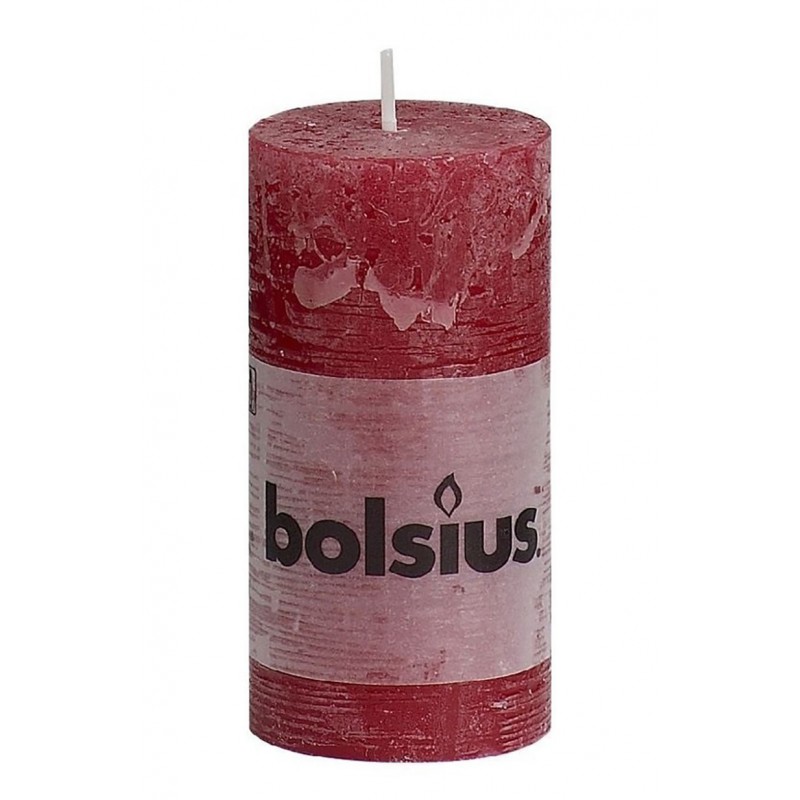Rustic candle red wine 100/50 mm