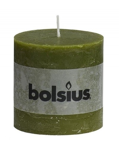 Rustic green candle 100/100 mm