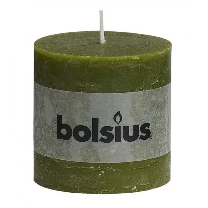 Rustic green candle 100/100 mm