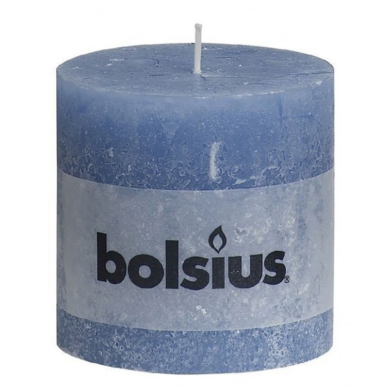 Rustic blue candle 100/100 mm