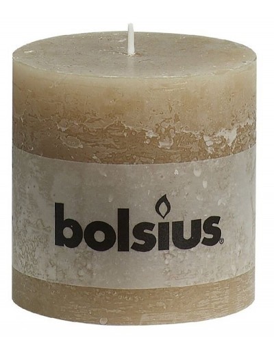Rustic beige candle 100/100 mm
