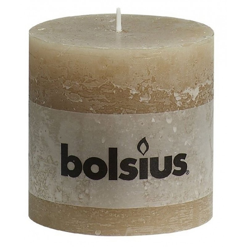 Rustic beige candle 100/100 mm