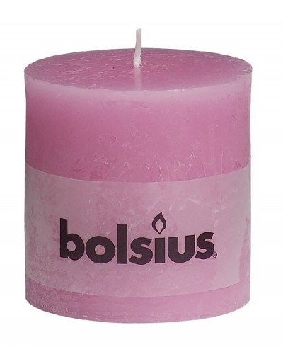 Rustic pink candle 100/100 mm