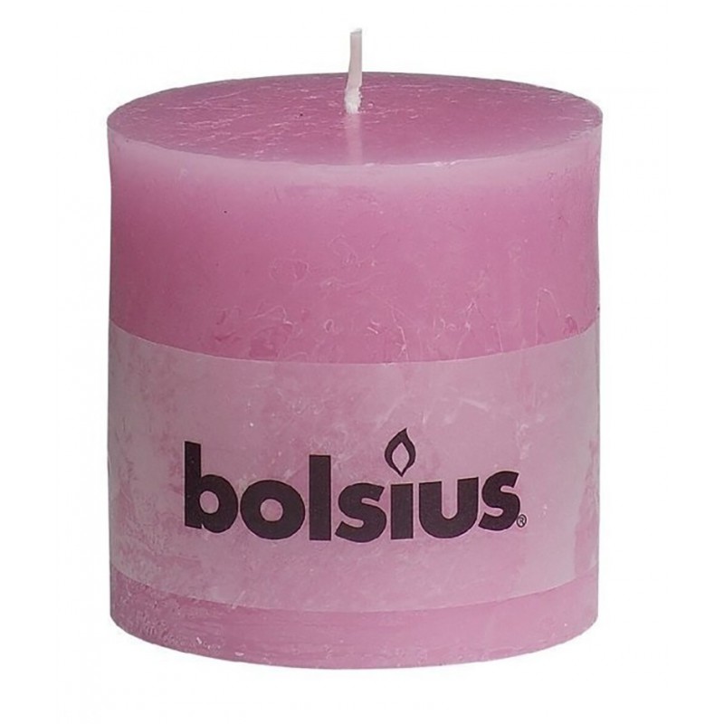 Rustic pink candle 100/100 mm