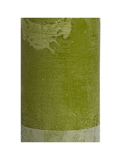 Candela rustica verde 190/68 mm