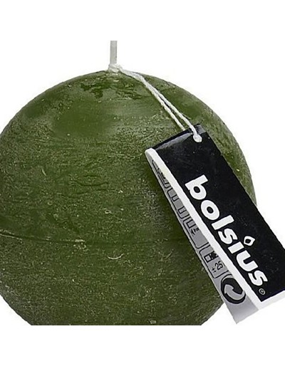 Vela de bola verde oscuro 80 mm