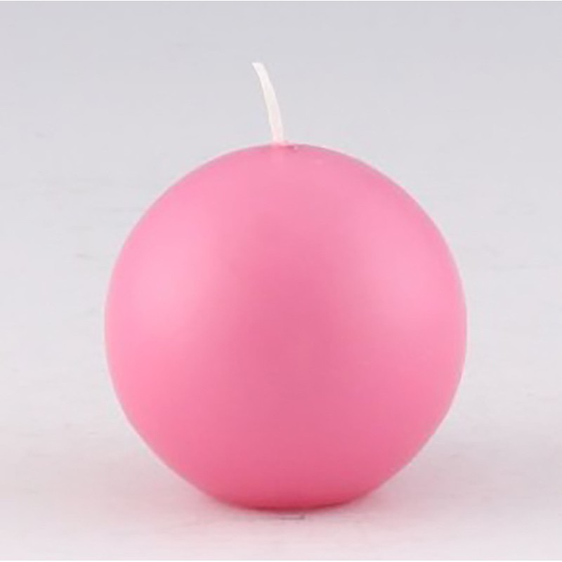 Vela de bola rosa 70 mm