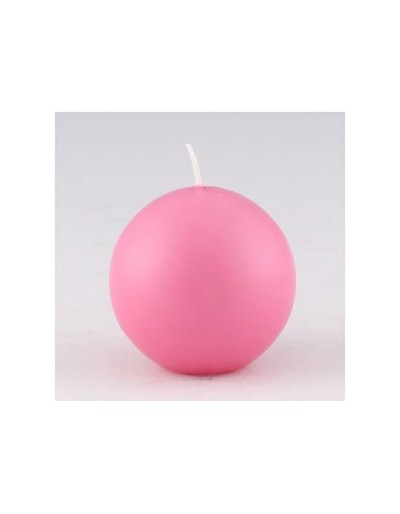 Pink ball candle 70 mm