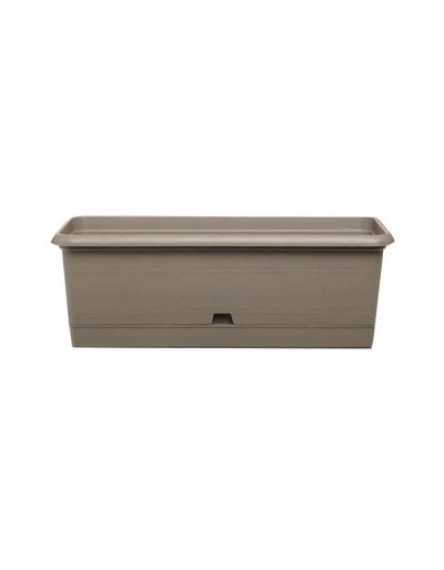 Caja de césped rústico 40cm gris tórtola