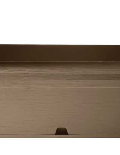 Vaso de floreira OASI mini taupe cor 25 cm com pires