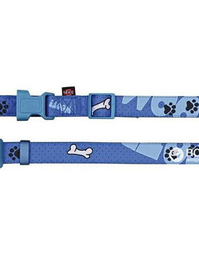 Woof COLLARE 3555cm 20mm blue colour