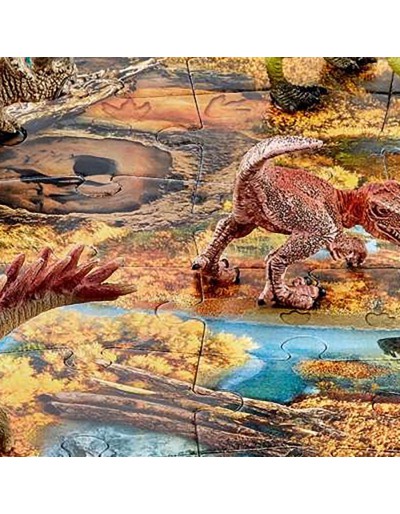 Mini Dinos mit Puzzle Wetland Spielfiguren