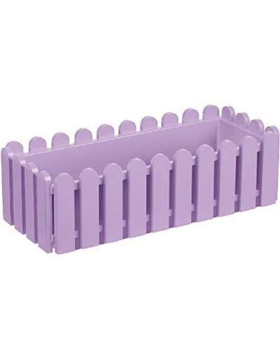 Landhaus square planter in purple plastic