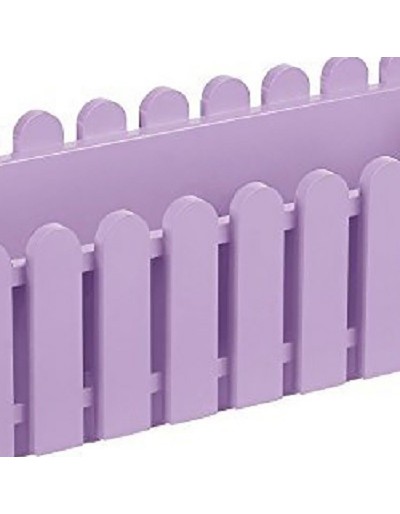 Landhaus square planter in purple plastic