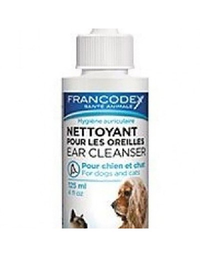 Solution de nettoyage Francodex pour les oreilles de chien 125ml