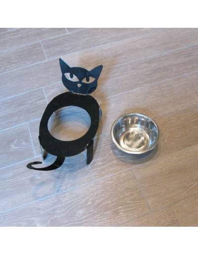 Weiße Halter Katze