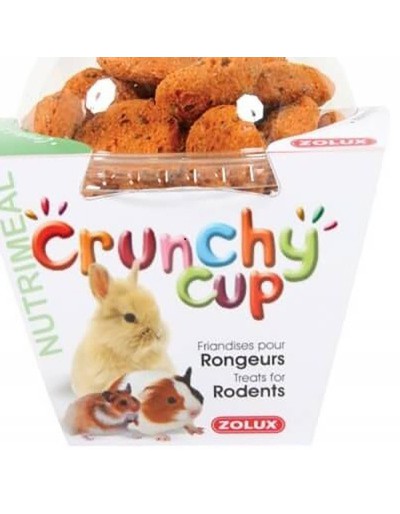 Crunchy Cup Wortel- en linnenzadentraktatie voor knaagdieren