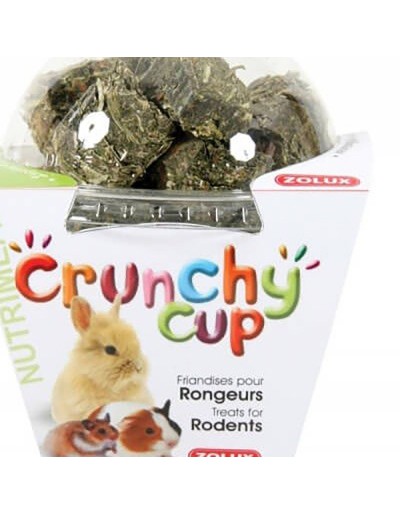 Crunchy Cup blok lucerny i przysmak z marchwi dla gryzoni