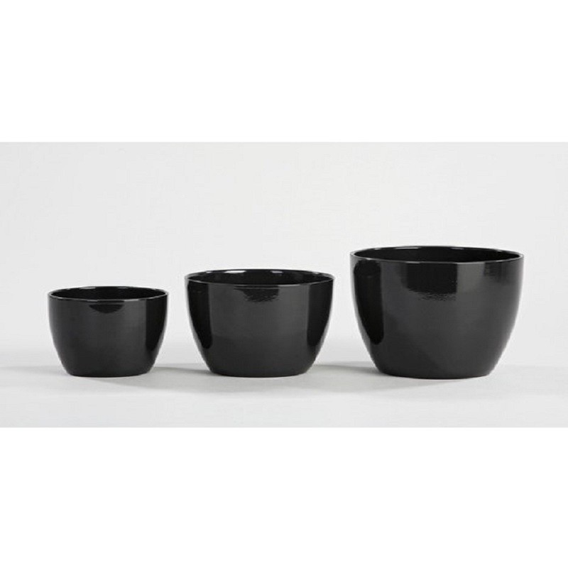 920 22 SCHWARZ GLZD COVERPOT 920 22 SCHWARZ GLZD COVERPOT