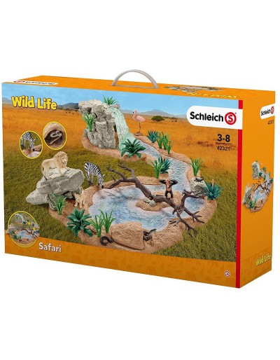 Great Adventure Waterhole Schleich Wild Life