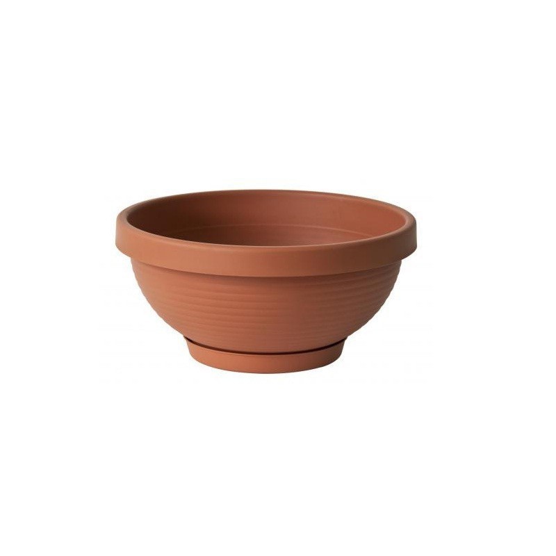CIOTOLA EOLIA cm 32 con Sottovaso terracotta CIOTOLA EOLIA cm 32 con Sottovaso terracotta