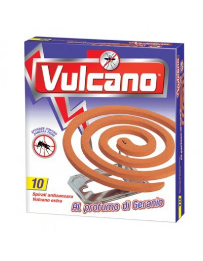 Volcano Scented Spirals anti mosquitos gerânio