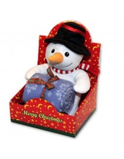 Gift package puppet covered 90x75cm snowman