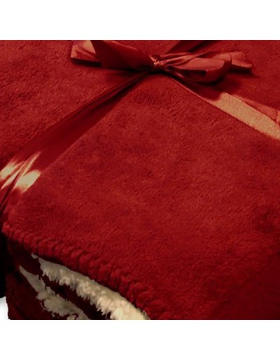 COBY PLAID 130X160CM RED