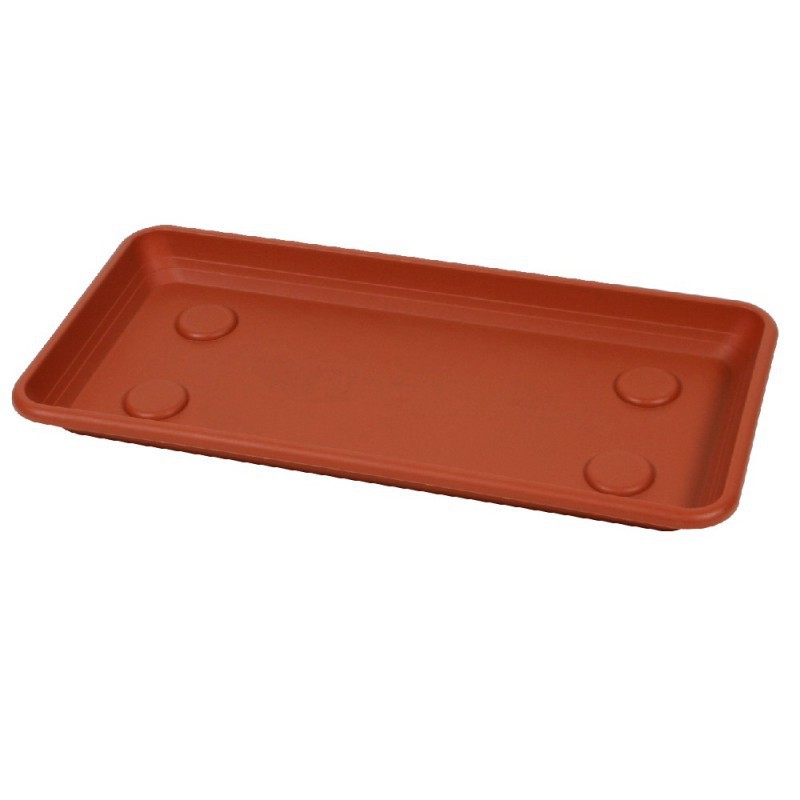 SOTTOFIORIERA RETTANGOLARE ANTHEA 60 cm TERRACOTTA