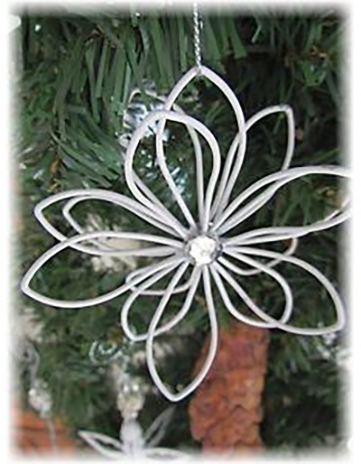 METAL HANGING FLOWER 8.3CM