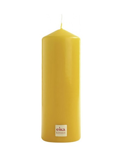 PILLAR candela cilindrica 160/60 60h gialla