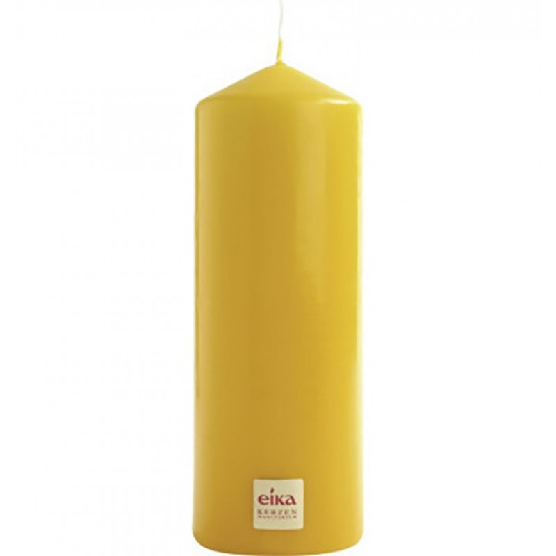 PILLAR cylindrical candle 160/60 60h yellow