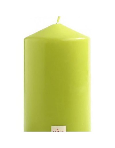 Eika pillar candle paraffin lime wax green