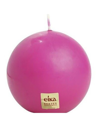 Ball candle fuchsia