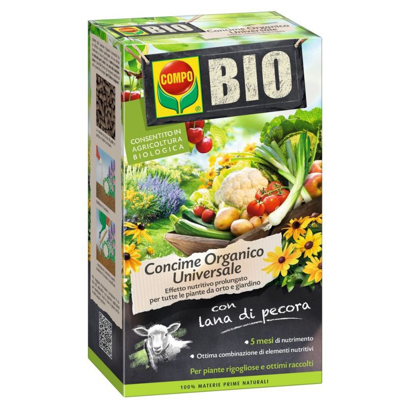 COMPO BIO SHEEP'S WOOL FERTILIZER 2kg COMPO BIO SHEEP'S WOOL FERTILIZER 2kg