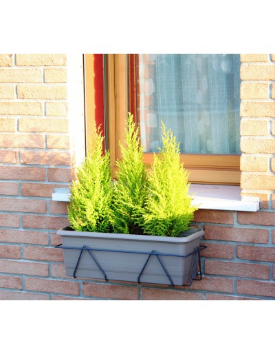 Windowsill pot holder with adjustable hook system 60 cm anthracite