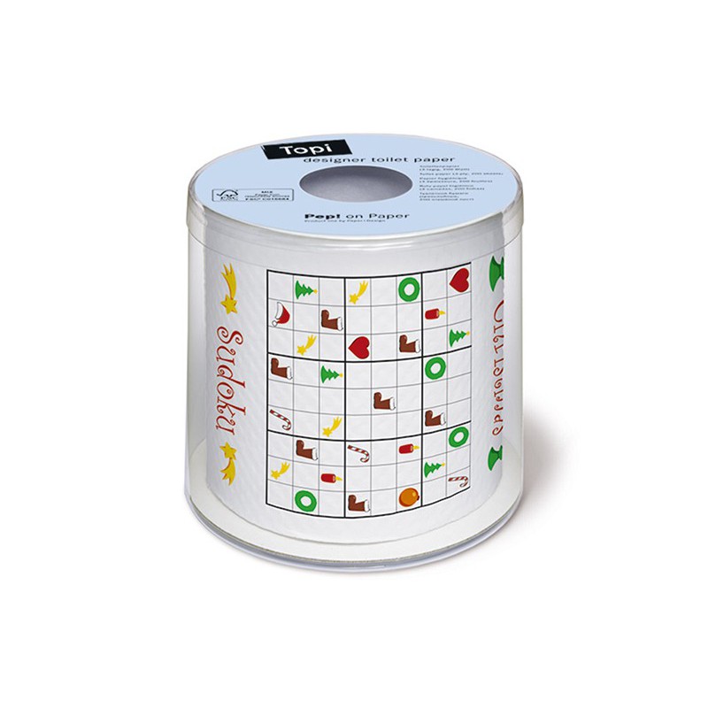 XMAS SUDOKU TOILET PAPER ROLL XMAS SUDOKU TOILET PAPER ROLL