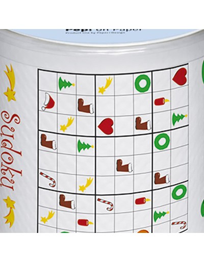 KERSTMIS SUDOKU TOILETPAPIER ROL