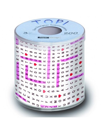ROLL TOILET PAPER WORD SEARCH PUZZLE