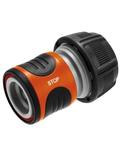 Raccordo portagomma acqua-stop da 3/4&quot;